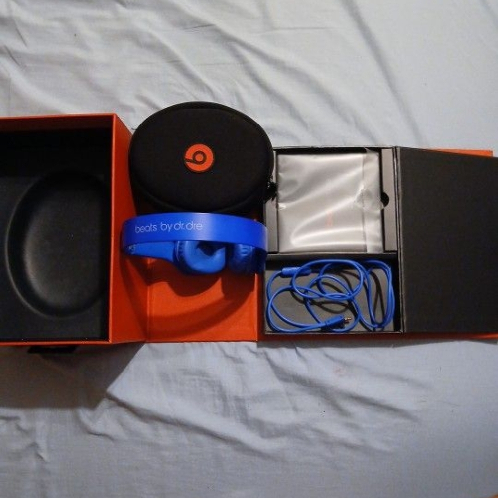 Beats by Dre Blue On-Ear Headphones